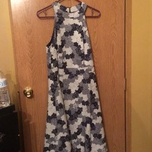 Navy and White Floral Truly Poppy Dress